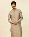 Pista Green Bel Buti patterned Kurta Set